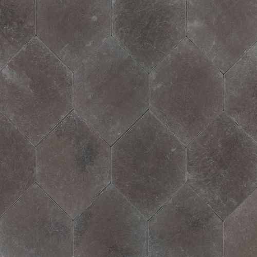 Suave Tumbled 12" X 17" Limestone Hexagon in Pantera