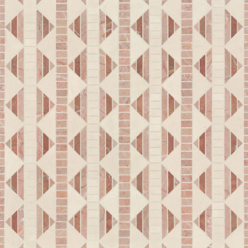 Nomadika Nordik Knot Mosaic in Dusty Mauve