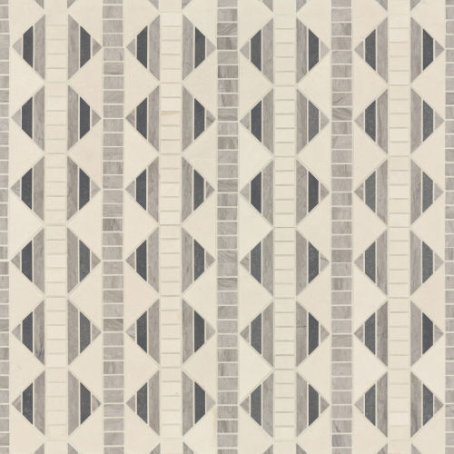 Nomadika Nordik Knot Mosaic in Warm Coal