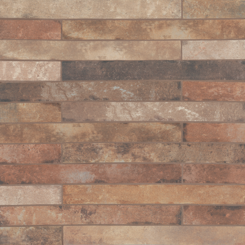 Brickit 2" x 18" Matte Field Tile in Earthen Mix