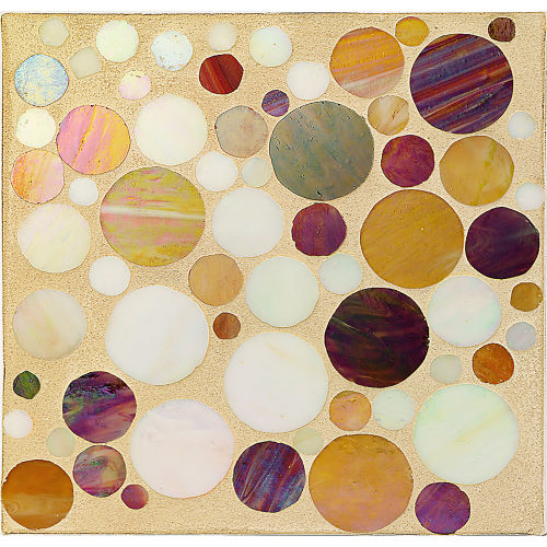 Bubblicious Glass Mosaic in Second Honey Moon Iridescent