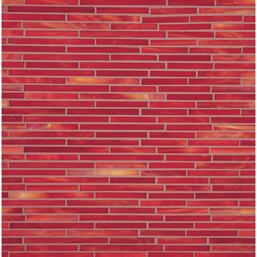 Gigi's Groovy Glass Stix Mosaic in Cara Mia Crimson Non-iridescent