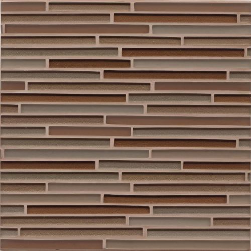 Man About You Random Interlocking Glass Mosaic in Bittersweet Love Gloss/ Matte