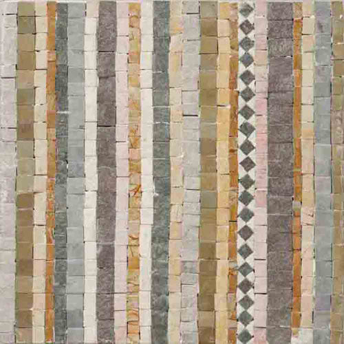 Nico Mozaics 8" x 8" Not Jo Mamas Afghan Stone Mosaic in Medina