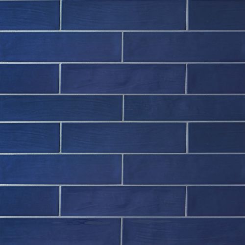 Tongue In Chic 2 1/2" x 10 1/2" Gloss Wall Tile in Navy Yes, Navy No