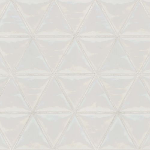 Tongue In Chic 5" x 6" Gloss Triangle Wall Tile in Don't Be A Shell Out