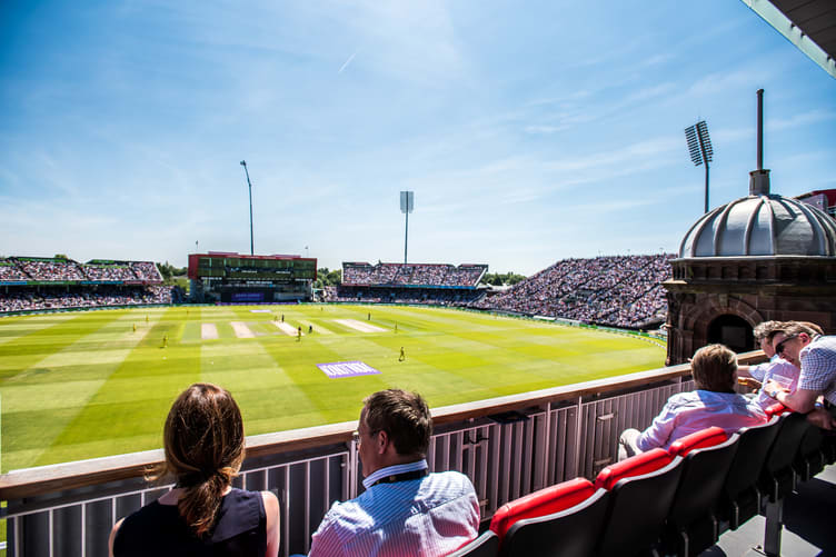 Premium seating view of Emirates Old Trafford cricket ground