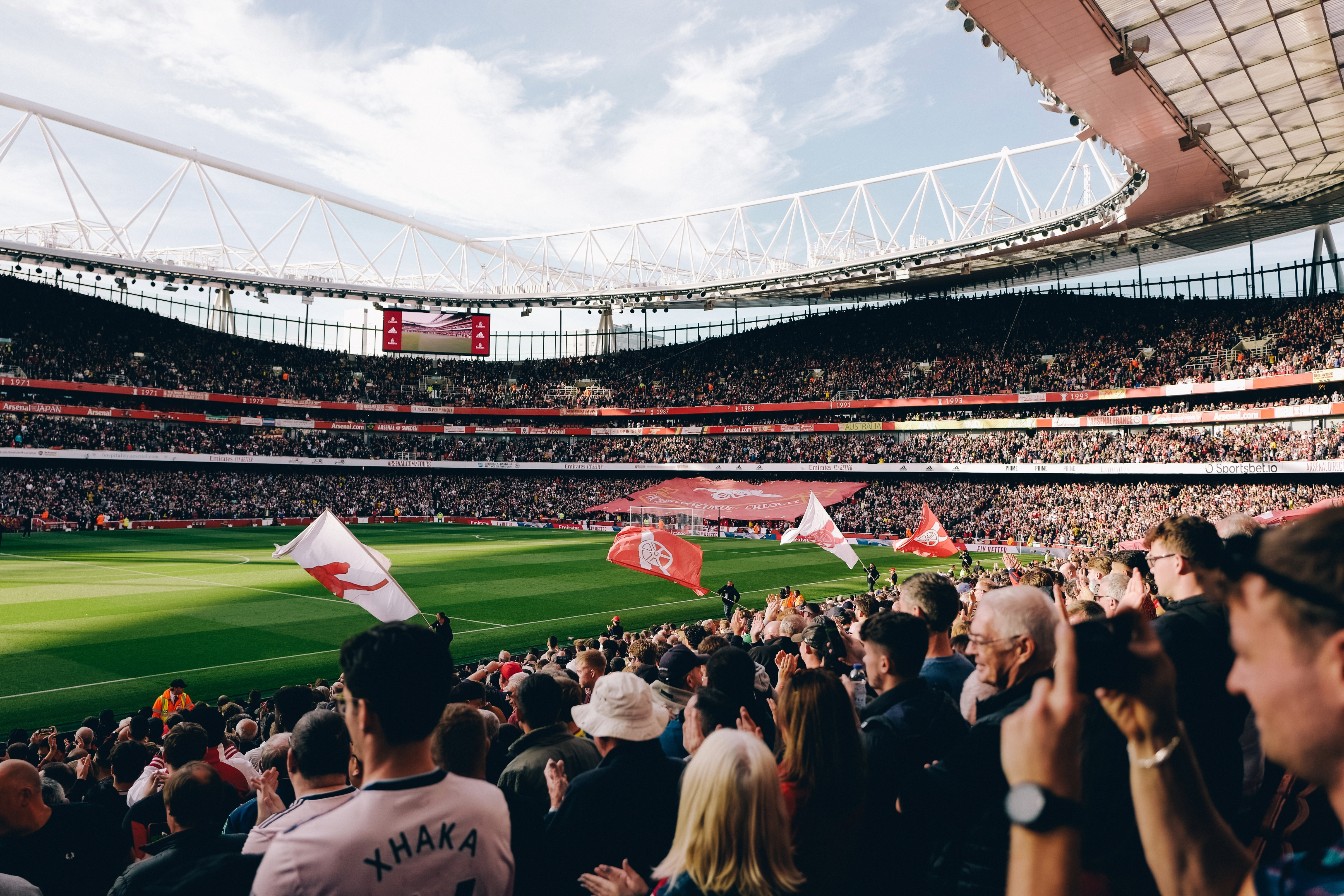 Arsenal fans at Emirates Stadium