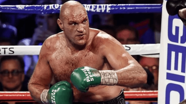 Tyson Fury in boxing ring