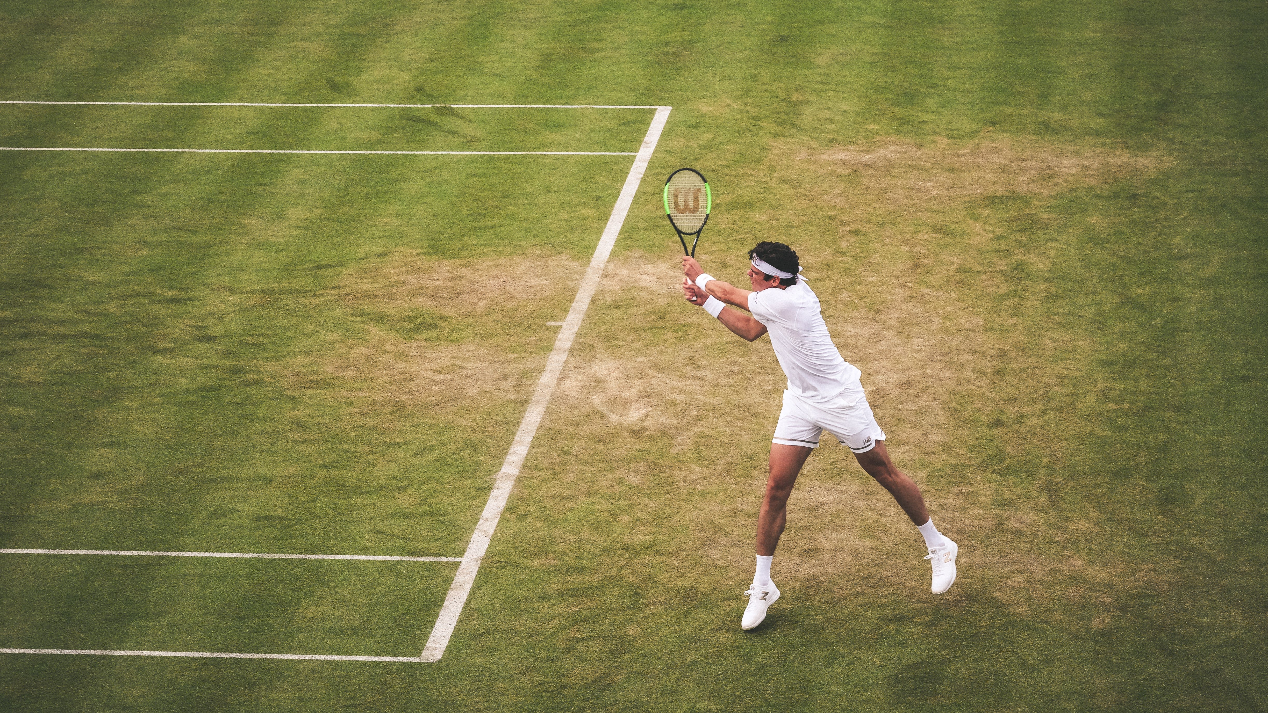 Tennis player at Wimbledon
