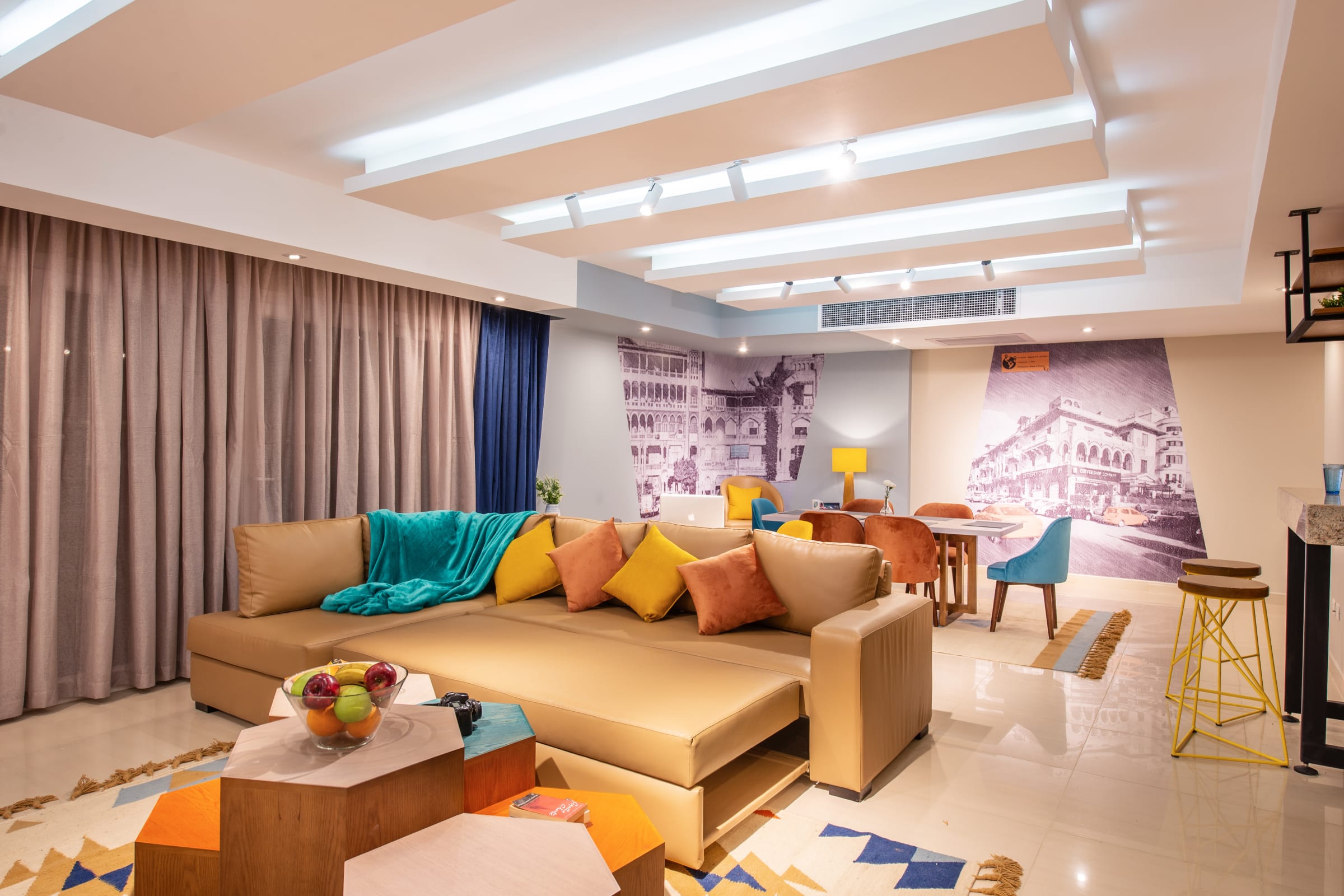 Posh & Panoramic 2BDR Apt. | 5 Min To Airport — Unit in Ocean Blue Heliopolis, Building number 1, Apartment 201, Cairo, Egypt — photo 9