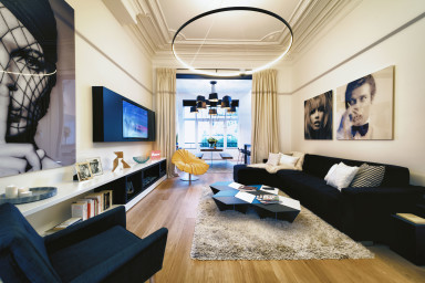 Living Room with High Quality Sofa Bed