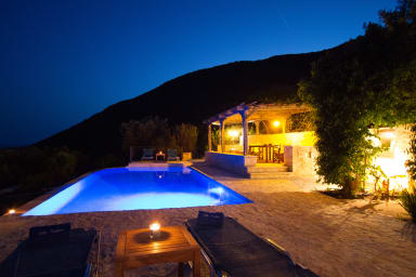 terrasse magique de nuit!!