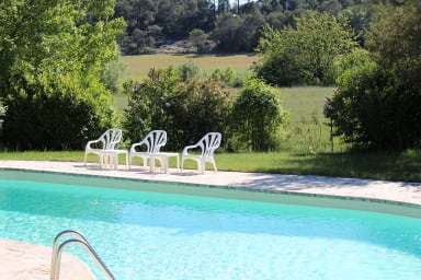 the pool, surrounded by a wonderful and quiet countryside