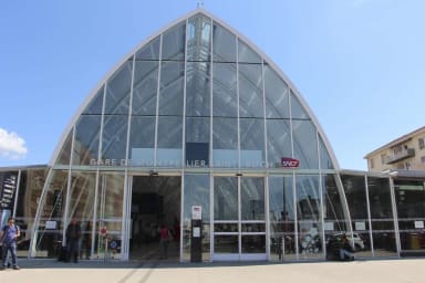 Gare TGV Montpellier Saint Roch à 10mn à pied de l'appartement