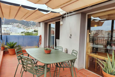 Ideal for couples, wifi, city views+terrace! - Gràcia -Parc Güell Penthouse