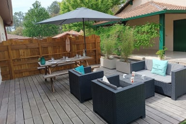 Duplex House With Large Terrace And Garden - Landes