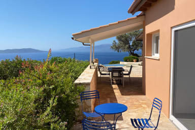 accès direct sur la terrasse depuis la chambre rez de chaussée