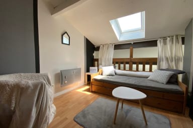 Chambre mezzanie, possibilité couchage jusqu'a 10 personnes (sur demande)
