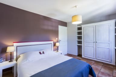 Heated pool and exceptional view for this house to rent in Ménerbes