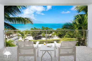 Master suite balcony with beach views.