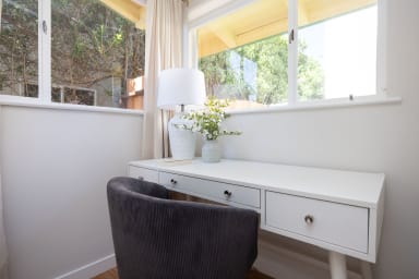 Refined desk area ideal for productive work