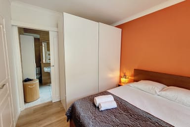bedroom with bathroom