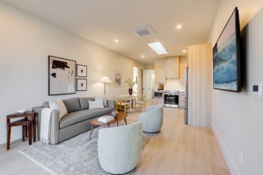 Enjoy cozy evenings in this inviting living space.