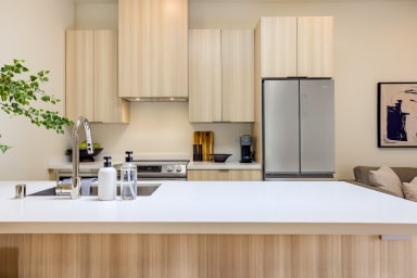 Full kitchen: Nespresso, fridge, stove/oven, plates and utensils,dishwasher