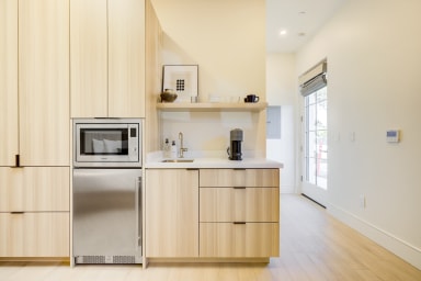 Kitchenette with Nespresso Coffee Machine and Mini Fridge - No Stove