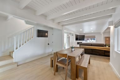 Dining area with seating.