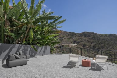 Balcony and relaxing chair