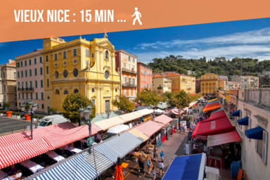 Old town 15 min walk