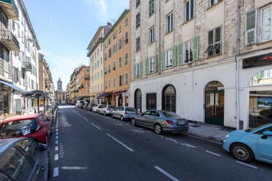 Entrance of building