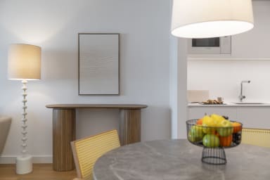 Livingroom and dining area