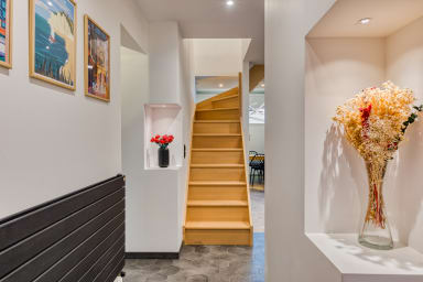 Escalier pour accéder à l'étage