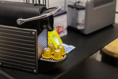 Machine à café et grille pain