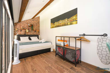 Chambre à coucher avec un lit de 180cm