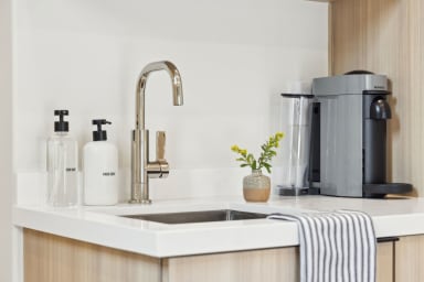 Kitchenette with Nespresso Coffee Machine and Mini Fridge - No Stove