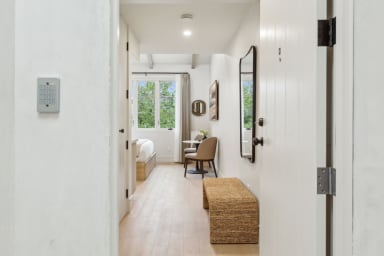Entrance hallway leading into a room, Door, Furniture and Window