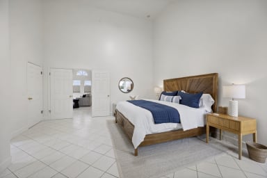 Spacious king bedroom with luxurious comfort