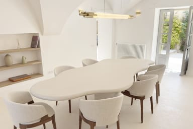 The dining table