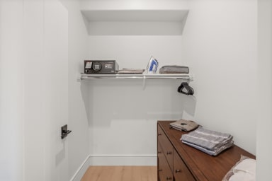 Stay worry-free with essentials and a secure safety deposit box.