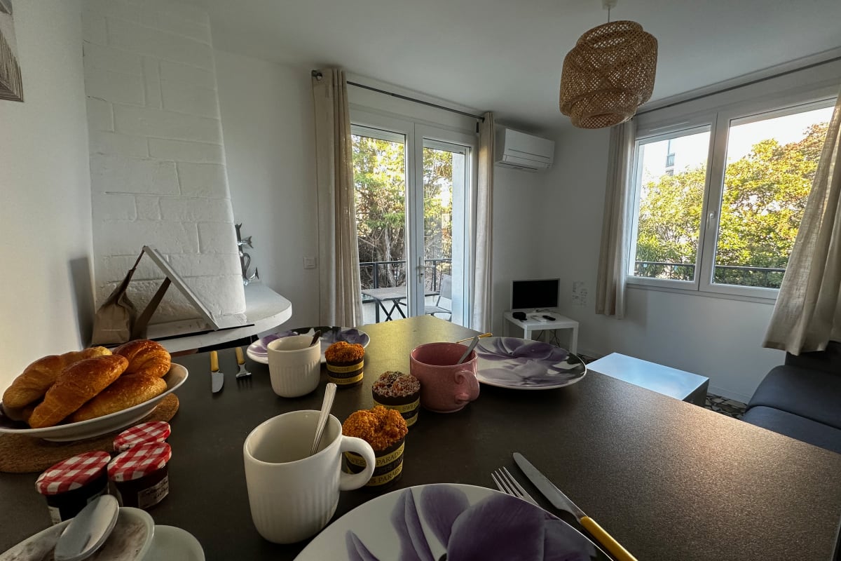  immobilier  La Mimosette – Appartement cosy avec terrasse proche plage