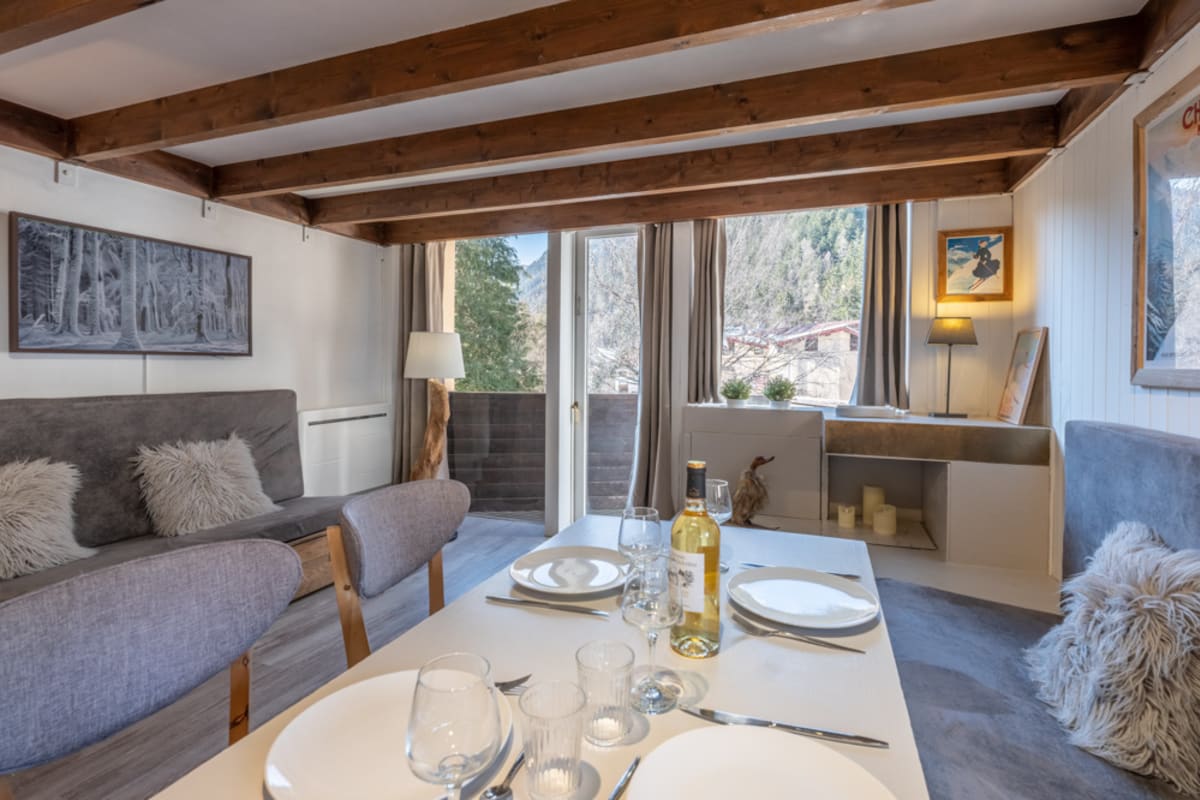  Joli duplex au pied des pistes des Grands Montets 