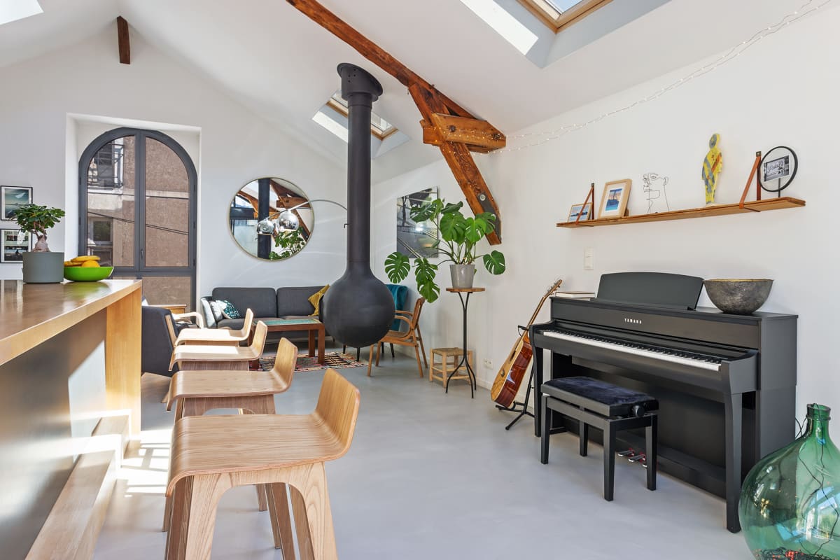  Loft sur l'Erdre  à 2 pas du Centre ville 