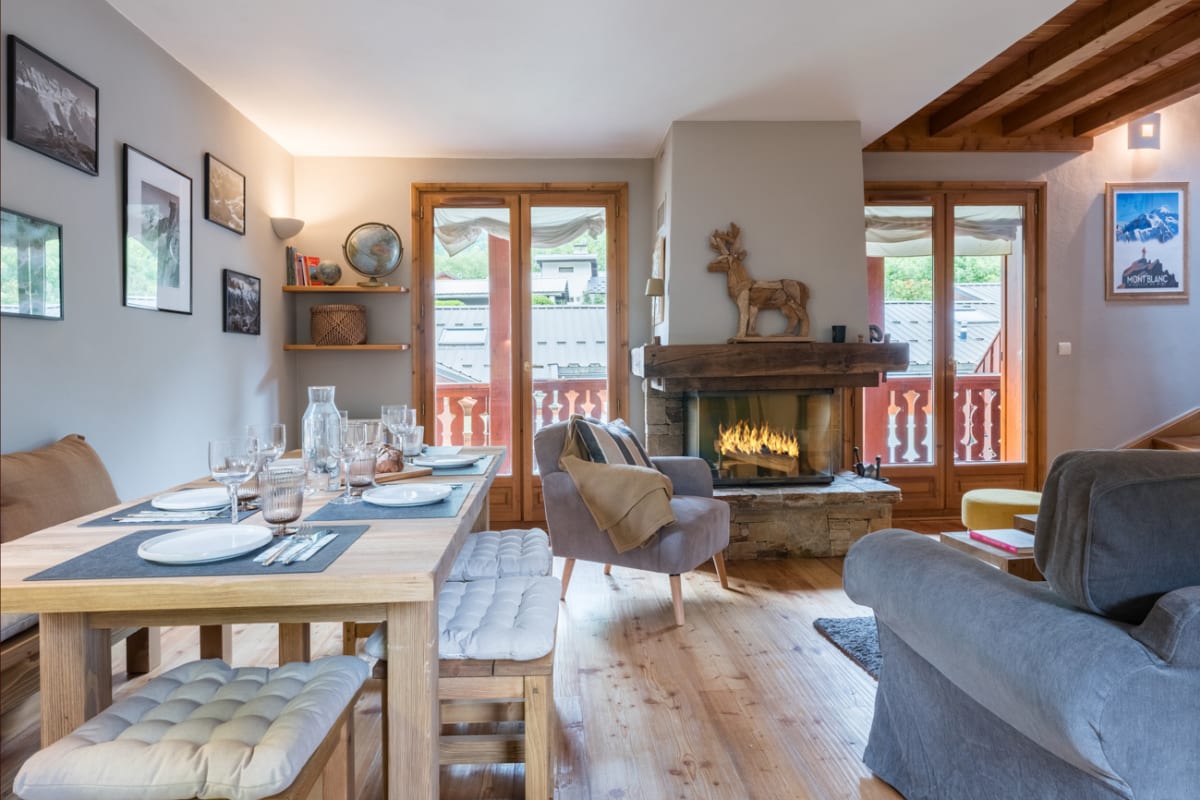 Appartement   Duplex spacieux avec terrasse aux Houches
