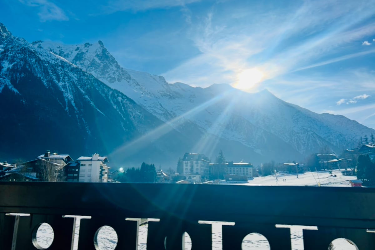  Petit apartement familial – vue sur Mont Blanc 