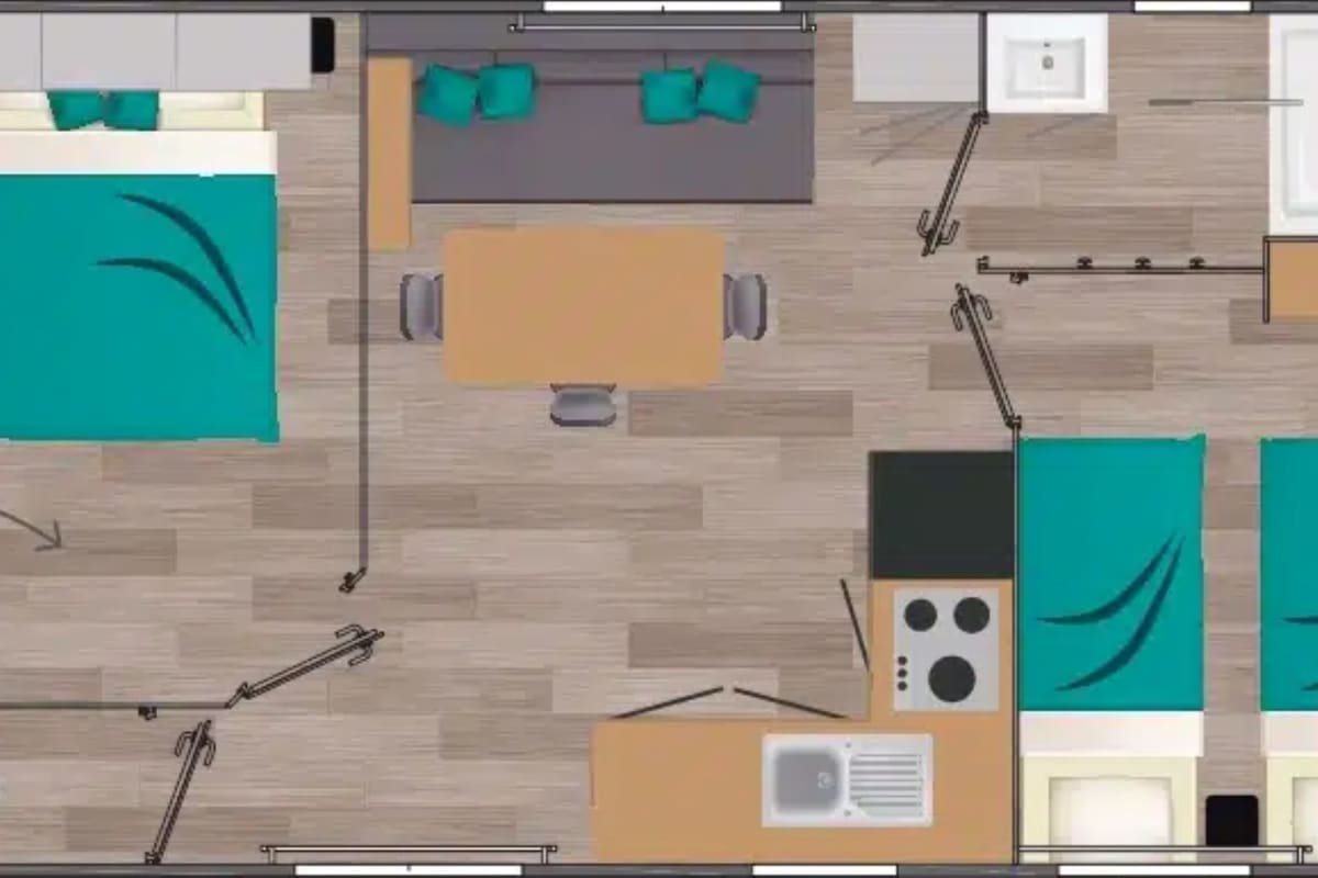 Mobil-home   Village - Climatisé - 4p (2)