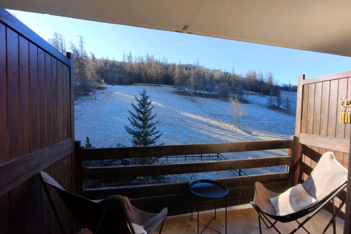 Studio cosy avec coin cabine – Le Sauze